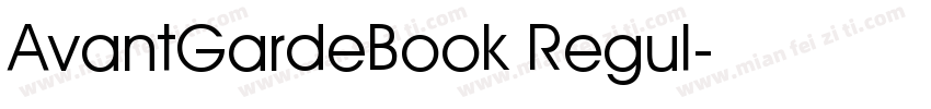 AvantGardeBook Regul字体转换